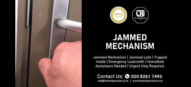 Jammed Mechanism | Jammed Lock | Trapped Inside | Emergency Locksmith | Immediate Assistance Needed | Urgent Help Required.