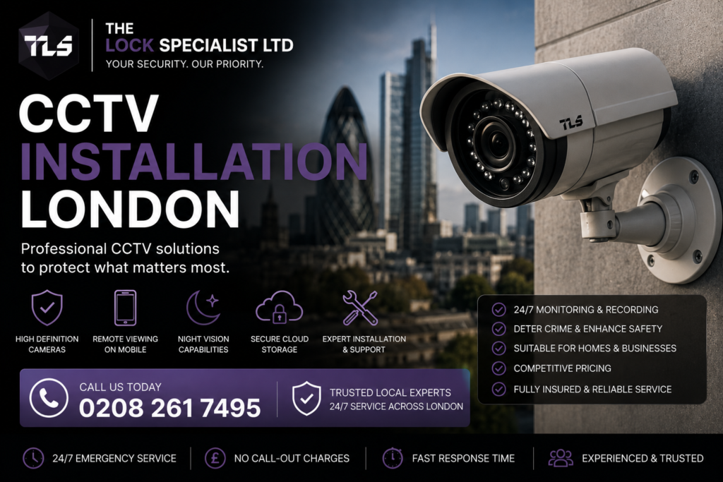 CCTV Installation in London By The Lock Specialist Ltd