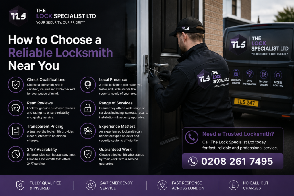 How to Choose a Reliable Locksmith Near You​