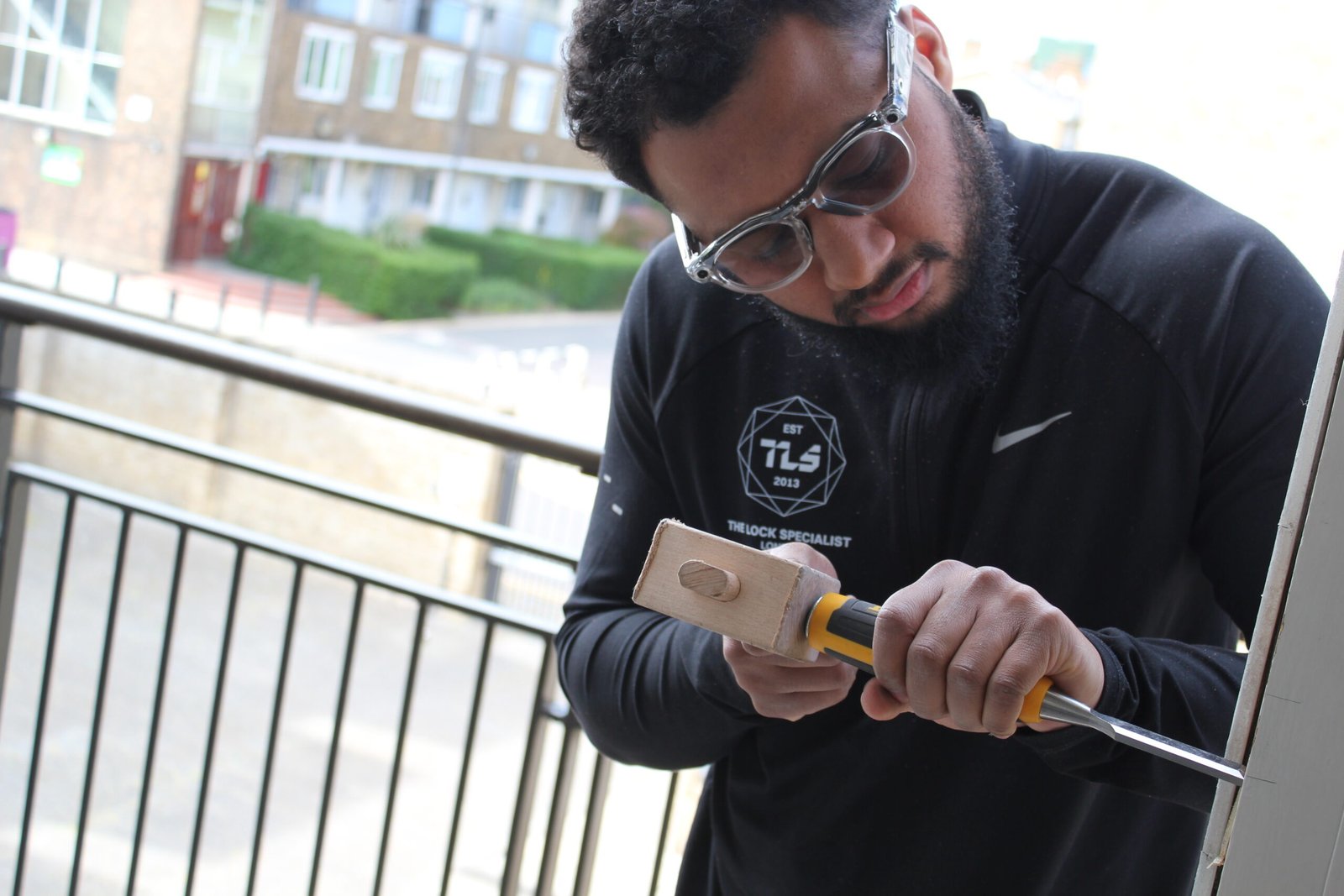 The Lock Specialist engineer in East London — replace with a real photo